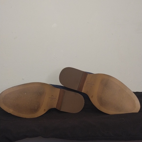 Jessica Simpson booties blue size 7.5 suede type material blue - Picture 4 of 4